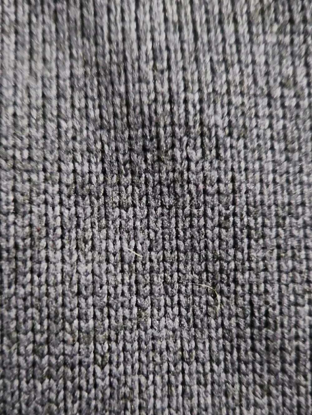 L.L. Bean Men's Navy Fleece Snap-Placket Pullover with Gray Trim
